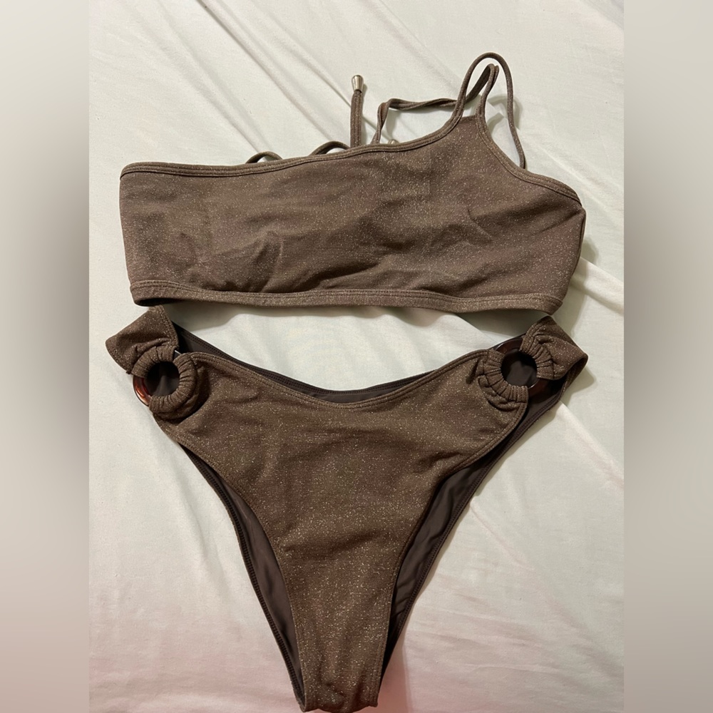 Chocolate brown shimmer Bydee bikini